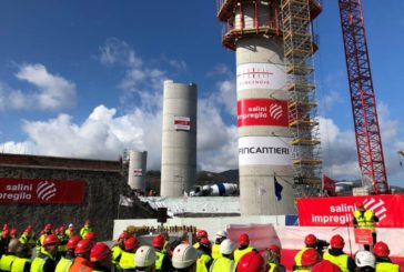 Conclusa l'ultima delle pile che sosterranno il nuovo ponte di Genova