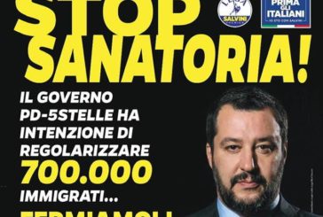 Lega: più di 20 gazebo per dire “No” alla regolarizzazione degli immigrati