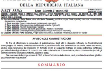 Dl Cura Italia in Gazzetta Ufficiale, e' in vigore