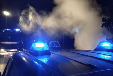 La Guardia di Finanza interviene su un incendio scoppiato sulla Siena-Bettole