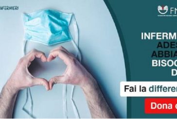 Coronavirus, raccolta fondi della Fnopi per infermieri in prima linea