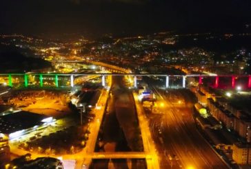 Salini Impregilo veste il Ponte di Genova con le luci del tricolore