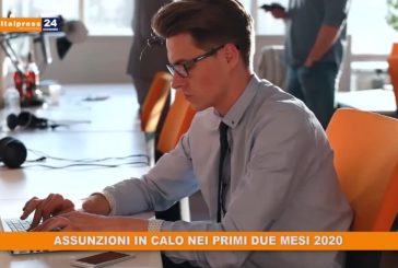 Assunzioni in calo nei primi due mesi 2020