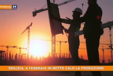 Edilizia, a febbraio in netto calo la produzione