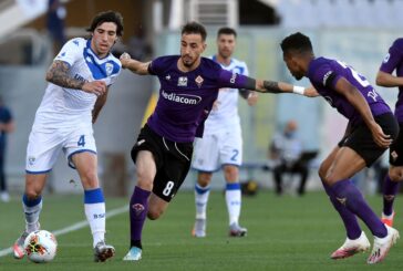 Pezzella risponde al rigore di Donnarumma, Fiorentina-Brescia 1-1