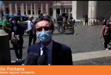 Coronavirus, delegazione Lombardia in visita dal Papa