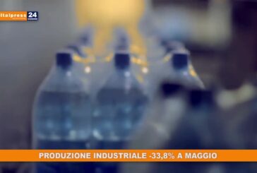 Produzione industriale -33,8% a maggio