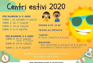 Chiusi: da lunedì 22 giugno ripartono i Centri Estivi per bambini