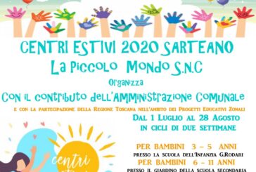 Sarteano: al via le iscrizioni ai Centri estivi 2020 nella massima sicurezza
