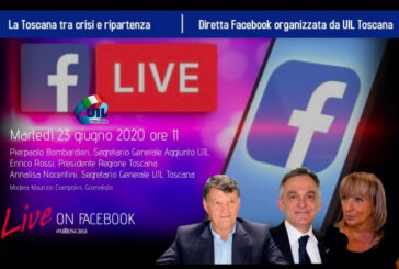 La Uil Toscana in diretta Facebook per parlare di “crisi e ripartenza”