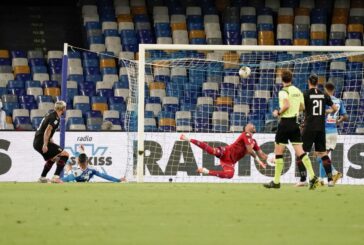 Finisce in parita' tra Napoli e Milan, al San Paolo 2-2