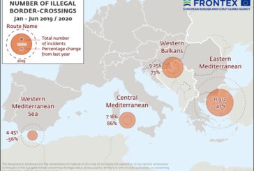 Migranti, a giugno piu' arrivi da Balcani e Mediterraneo occidentale