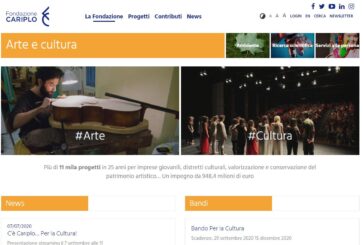 Da Fondazione Cariplo un bando da 8 milioni per le imprese culturali