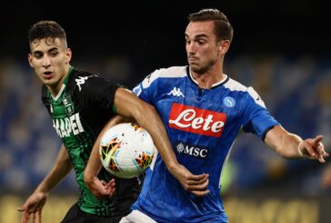 Napoli-Sassuolo 2-0 al San Paolo, in rete Hysaj e Allan