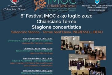 Imoc a Chianciano: torna nella sesta edizione dal 4 al 30 luglio