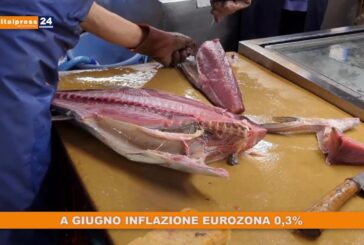 A giugno inflazione eurozona 0,3%