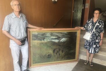 Opera privata di Sergio Vacchi donata al Comune