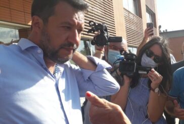 Salvini e Ceccardi (Lega) a Chianciano e a Siena