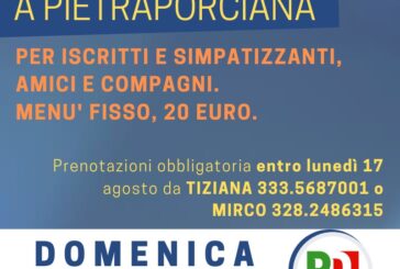 Il Pd di Sarteano rinuncia alla Festa dell’Unità