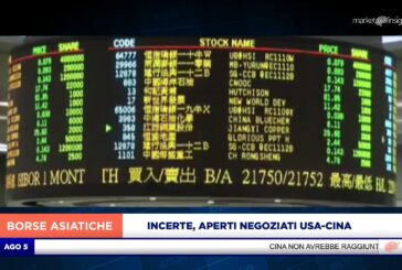 MERCATI ASIATICI INCERTI – CINA E USA RIAPRONO LA VIA DEI NEGOZIATI