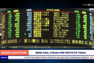BENE LA CINA GRAZIE AI DATI MACRO DOPO IL VENERDÌ CAUTO DI WALL STREET