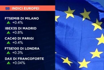 EUROPA POSITIVA A METÀ SEDUTA, OCCHI SU TENSIONI USA-CINA