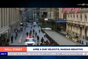 WALL STREET – NEGATIVO IL NASDAQ IN AVVIO, S&P 500 A UN PASSO DAL MASSIMO STORICO