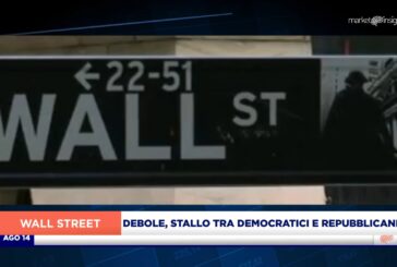 MERCATI USA – APERTURA DEBOLE, DOW JONES A -0,3%