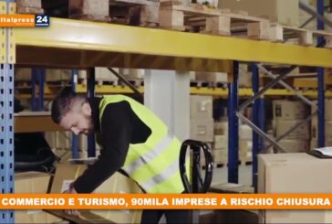 Commercio e turismo, 90mila imprese a rischio chiusura