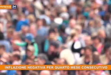 Inflazione negativa per il quarto mese consecutivo