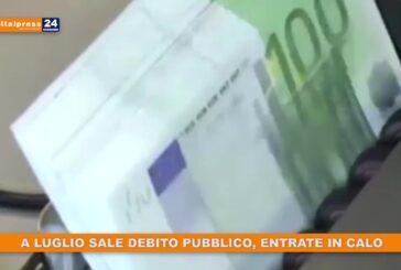 Bankitalia, a luglio debito pubblico in crescita ed entrate in calo