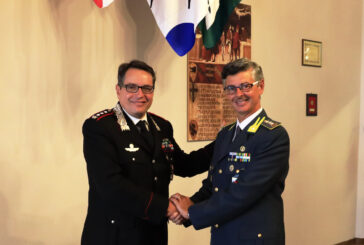 Il colonnello dei Carabinieri Di Pace si commiata dalle Fiamme Gialle