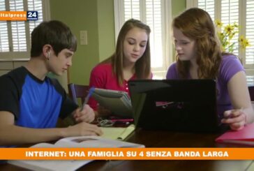 Internet: una famiglia su 4 senza banda larga