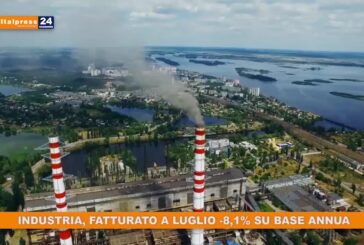 Industria, fatturato a luglio -8,1% su base annua