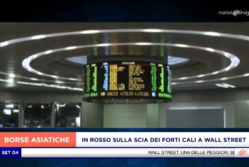 ASIA IN ROSSO SULLA SCIA DEI FORTI CALI A WALL STREET