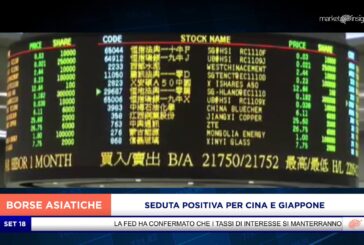 SEDUTA POSITIVA PER CINA E GIAPPONE