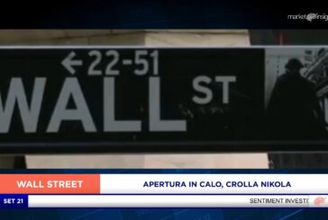 APERTURA IN CALO A WALL STREET