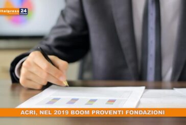 Nel 2019 boom proventi fondazioni bancarie