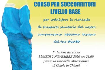 Gaiole in Chianti: la Misericordia cerca volontari