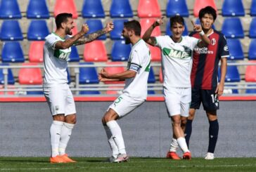 Rimonta Sassuolo, 4-3 a Bologna e secondo posto