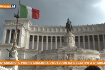 S&P migliora l’outlook dell’Italia da negativo a stabile