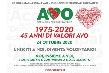 45 anni di volontari Avo: fine settimana di eventi