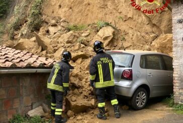 Frana in Esterna Fontebranda: evacuate 8 persone