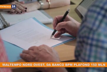 Maltempo Nord Ovest, da banco BPM plafond 150 mln