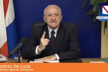 Coronavirus, De Luca “Governo ha sottovalutato gravità”