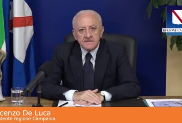 Coronavirus, De Luca “Subito lockdown totale in tutta Italia”
