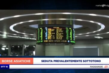 SEDUTA SOTTOTONO PER LE PRINCIPALI PIAZZE ASIATICHE