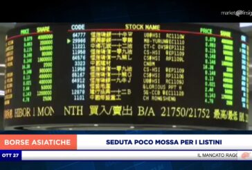 SEDUTA POCO MOSSA PER I LISTINI ASIATICI