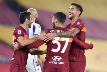 La Roma batte 2-0 la Fiorentina, decidono Spinazzola e Pedro