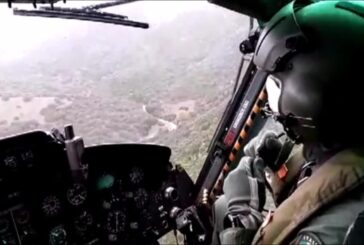 Maltempo in Sardegna, ricognizione elicottero della Protezione Civile